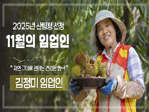 '25년 11월 이 달의 임업인(김정미/부여 밤)